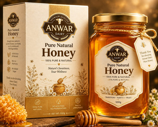 Anwar Dairy Pure Natural Honey  | 100% Pure & Natural Honey | No Additives